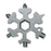 amenitee 15 in1 Multitool Edelstahl  Snowboard  multi-tool-titanium (Standard, Edelstahl)