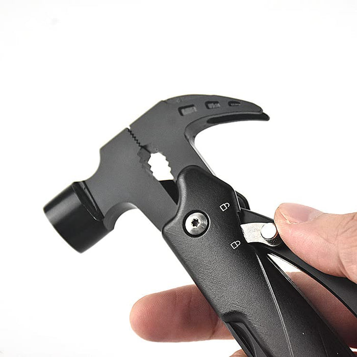 Multifunctional Hammer, 15 in 1 Multitool Hammer, Foldable Multifunctional Tools with Bottle Opener Screwdriver Gifts for Men, Multitool Tool for Outdoor, Camping, Emergency Exit