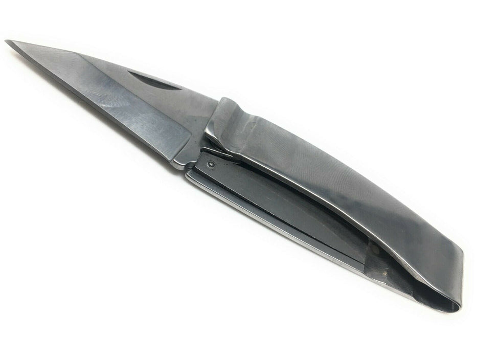 Taschenmesser Geldschein-Clip Edelstahl NEU Messer Geld Scheine Tool Gürtel Clip