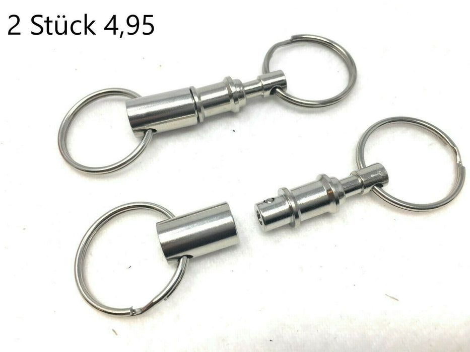 2x Schlüsselbund Schwenkbare Outdoor Schlüsselanhänger Abnehmbar Camping xx