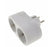 Doppelstecker Mehrfachstecker 2 Fach Steckdose Multistecker Adapter waagrecht x