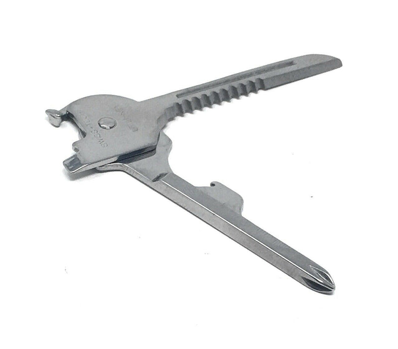 Mini 6 in 1Edelstahl Offiziers-Taschenmesser Schlüsselanhänger Keyring 2