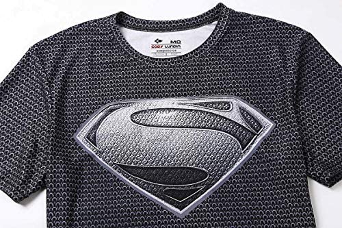 Herren Mode Amerika führend Logo Runing Übung Hemd Fitness Sport Short Sleeve Superman