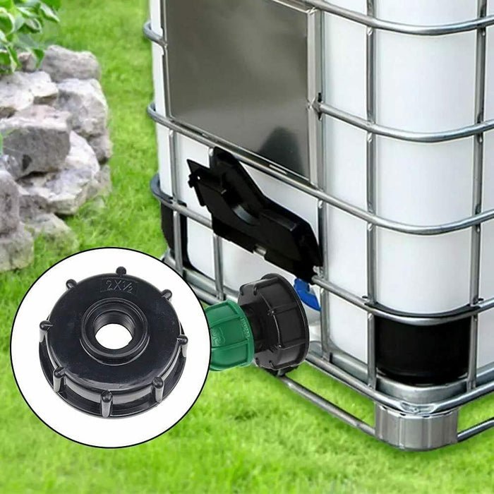 2 Stück IBC 3/4 Tankdeckel Tankanschluss Kunststoffverschlussdeckel Container Adapter S60x6 Grobgewinde Verschlussdeckel Flüssigkeitsspeicher Deckel Adapter für 1000l wassertank