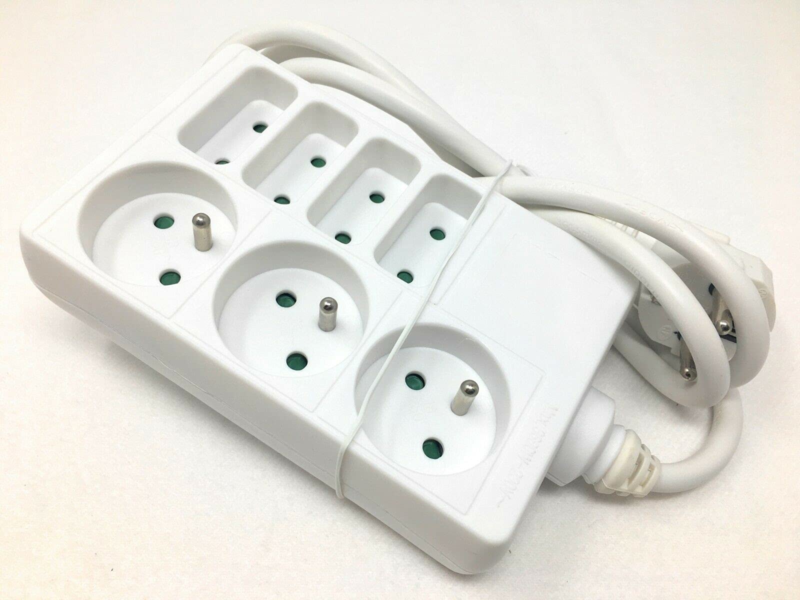 3fach Schuko Doppel Steckdosen Adapter Stecker EU Kupplung Frankreich/Belgien ACHTUNG: NUR FÜR FRANKREICH UND BELGIEN GEEIGNET (Multi Verteiler)