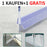 2x 100cm Sealis Ersatzdichtung - Dichtkeder für 5mm/ 6mm/ 7mm/ 8mm Glasdicke Wasserabweiser Duschdichtung Schwallschutz Duschkabine