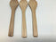 SRB 3X kleine Bambus Holzlöffel Dessert EIS Liebes Kind Baby Löffel PR 13cm