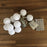 netproshop LED Batterie Lichterkette Cotton Balls 10 Lichter Indoor Auswahl, Auswahl:Weiss