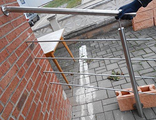 Sara Edelstahl Geländer Handlauf Treppengeländer Balkongeländer V2A Treppe Bausatz