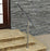 Geländer Edelstahl Außen & Innen Komplett Set | Treppengeländer bodenmontage Bausatz | Wandhandlauf für Treppenhaus Edelstahl-Handlauf massiv & stabil V2a | Eingangsgeländer für Stufen Bayram®