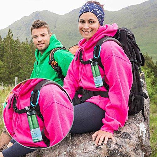 8 Stück Karabiner,Nakeey Schlüsselanhänger Karabinerhaken Aluminium Schraubkarabiner D-Ring Form Karabiner Schraubverschluss für Camping, Angeln,Wandern,Reisen