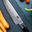 Bayram® Damast Kochmesser Klinge 20cm | 67 Schichten DAMASTSTAHL Profi CHEFMESSER | Santoku-Messer Damaszener Küchenmesser VG-10 Stahl | Allzweckmesser mit ergonomischer Griff