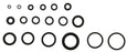 225 tlg. Set Dichtungsringe - 3-22mm Durchmesser | O-Ring Sortiment Gummi von 18 verschiedenen Größen Schwarz | Dichtungsring Dichtringe Bayram