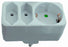 Bayram® 1 Stck Zwischensteckdose, Stecker ohne Schalter Schuko Steckdose Euro (ohne Schalter)16A 220-250V