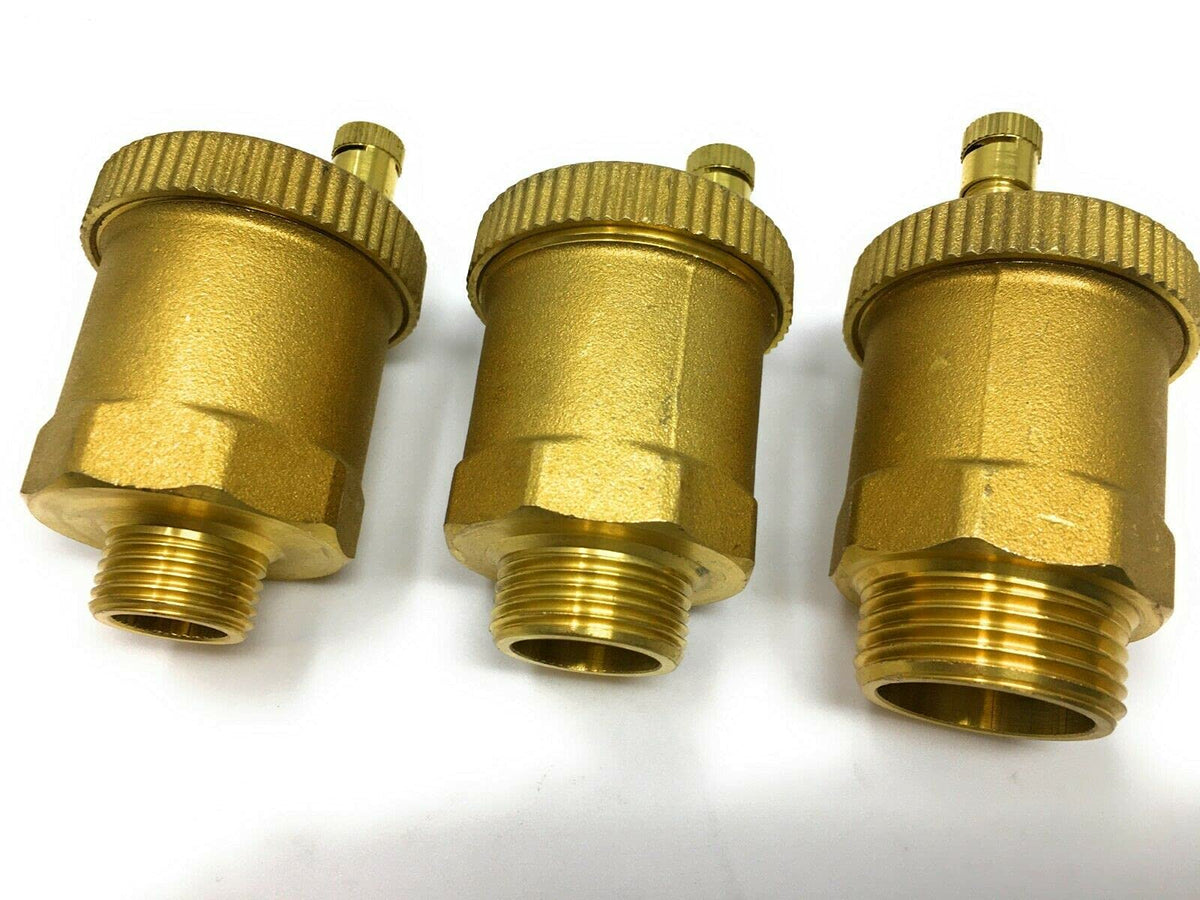 Messing Entlüftungsventil G1/2 - Automatischer Schnellentlüfter Für Solaranlagen & Warmwasser