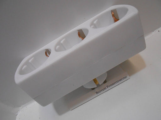 Multistecker 3 Bayram® Schuko - Doppelstecker Adapterstecker Schutzkontakt Verteiler Mehrfachstecker 3-fach Geprüft Sicherheit