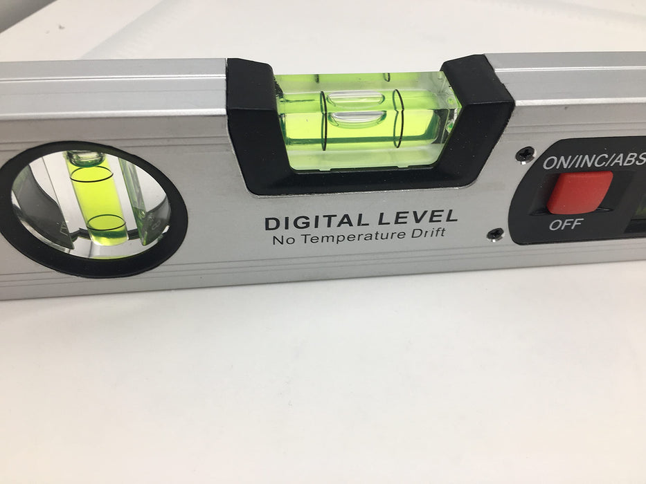 Digitale Neigungsmesser Winkel Finder Gauge Spirit Level aufrecht Magnet 360 ° Range 416 mm lang mit Hintergrundbeleuchtung 82112 S Farbe Silber