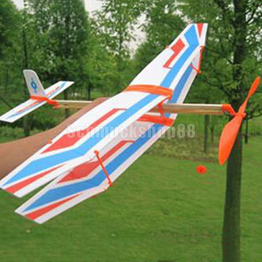 Bayram Spielzeug-Flugzeug Mit Gummimotor - 50x43cm Flugzeug Gummiband Motor Kit