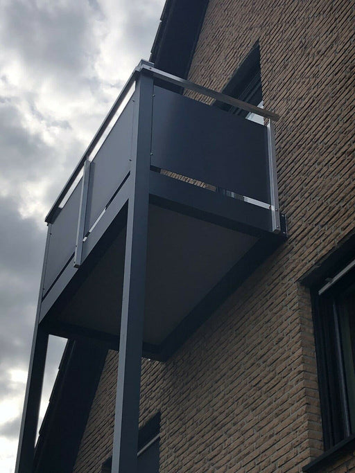 Geländerpfosten Glasgeländer Balkon Treppengeländer Seitlich Edelstahl Anbau 2,5 m x1,25m fachlicher Beratung möglich
