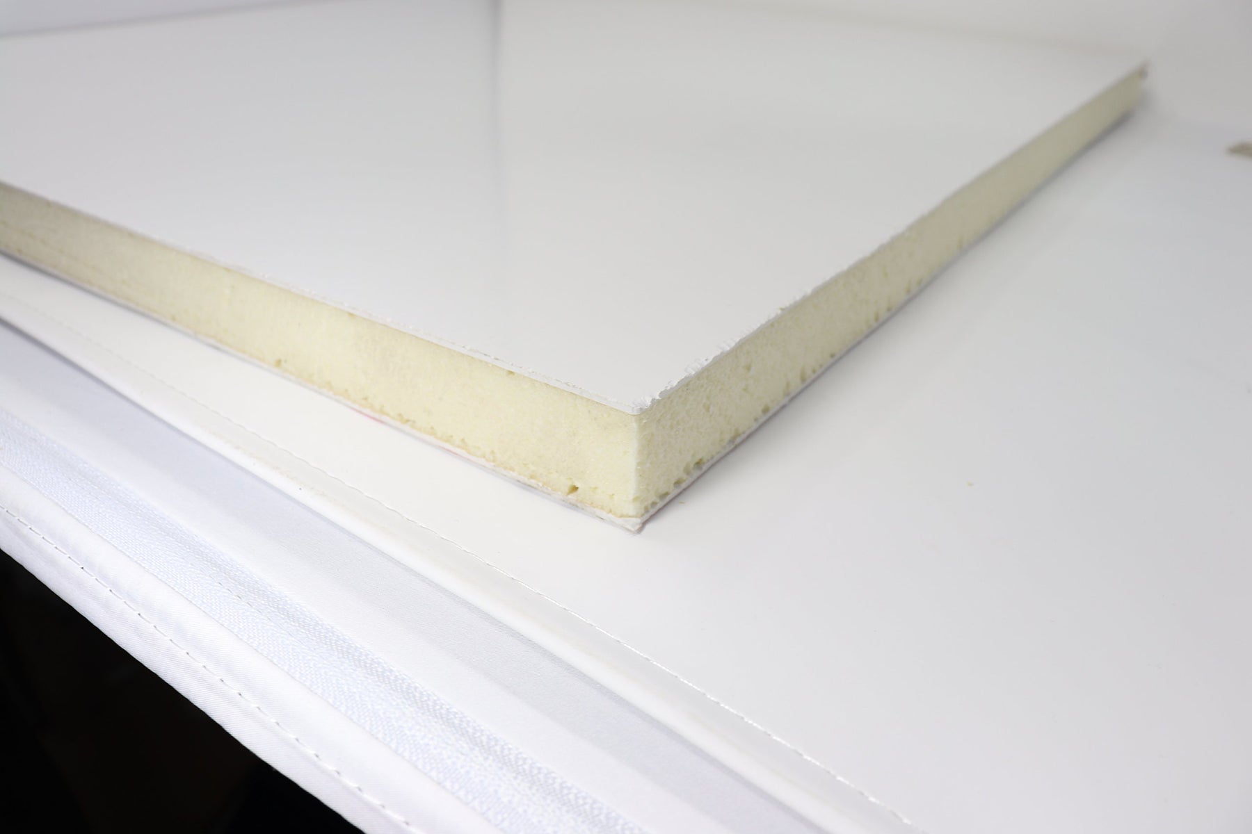 Sandwich-Paneel Kunststoff PVC Platte Sandwichplatten weiss 24 mm 200x300mm (20x30 cm)