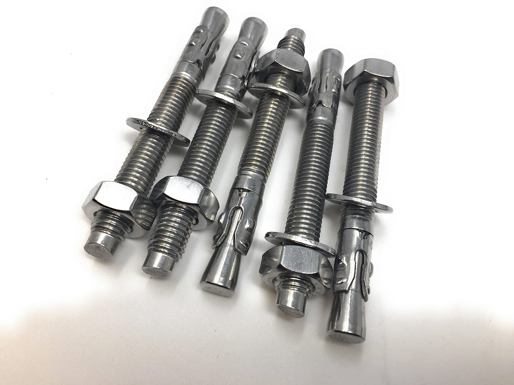 Bolzenanker M10 Ø 10mm x L 95mm Edelstahl A4 AISI 316 Inox, 5 Stück,SUPER PREIS A4