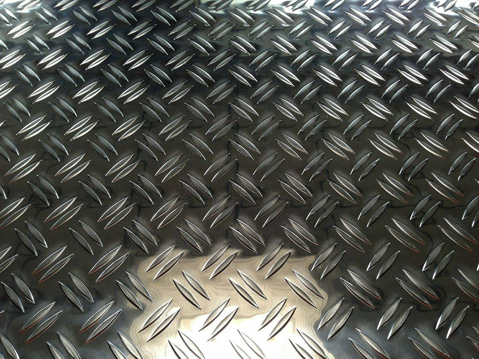 Aluminium Riffelblech duett 2,5/4,0 mm stark - 1,5/2 mm stark