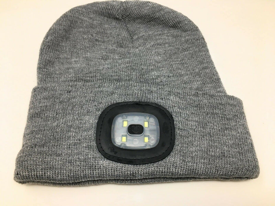 SRB Wintermütze Herren Damen Warme Mütze mit LED Licht Beanie Strickmütze Hüte DE