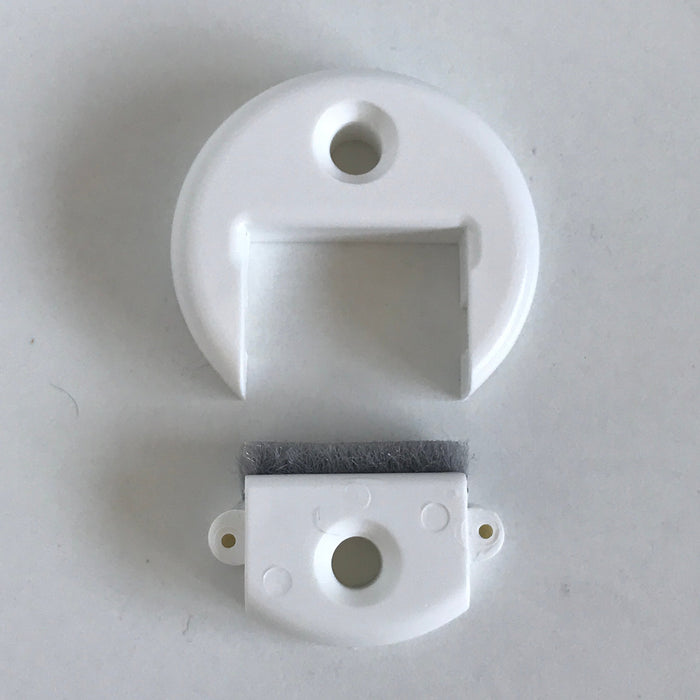 5x Gurtdurchführung für Maxi Gurt 23mm Gurtbreite mit Bürste - zweiteilig - Rollladen Zubehör Bayram® (Rund)