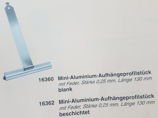 Bayram Aufhängefeder Abdruckdämmfeder Stahlfeder Mini für Rolladen weiß beschichtet - im 3er Set (16330)