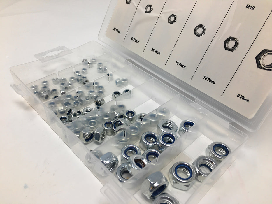 Muttern Mutter selbstsichernd M4 M12 Set Stopmuttern Sicherungsmuttern 100 tlg